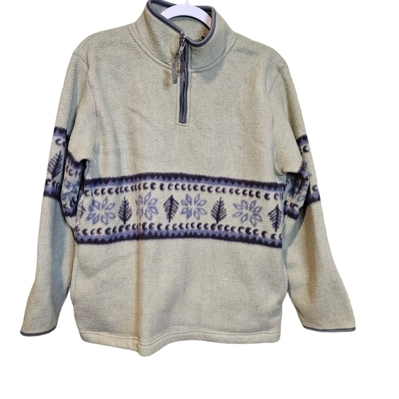 Vintage 90s Bugle Boy fleece half zip pullover size large - Picture 1 of 5